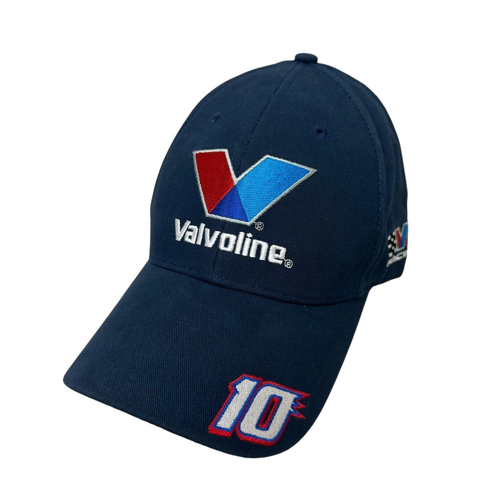 Valvoline Racing Hat Cap Blue Scott Riggs 10 NASCAR Strapback Adjustable